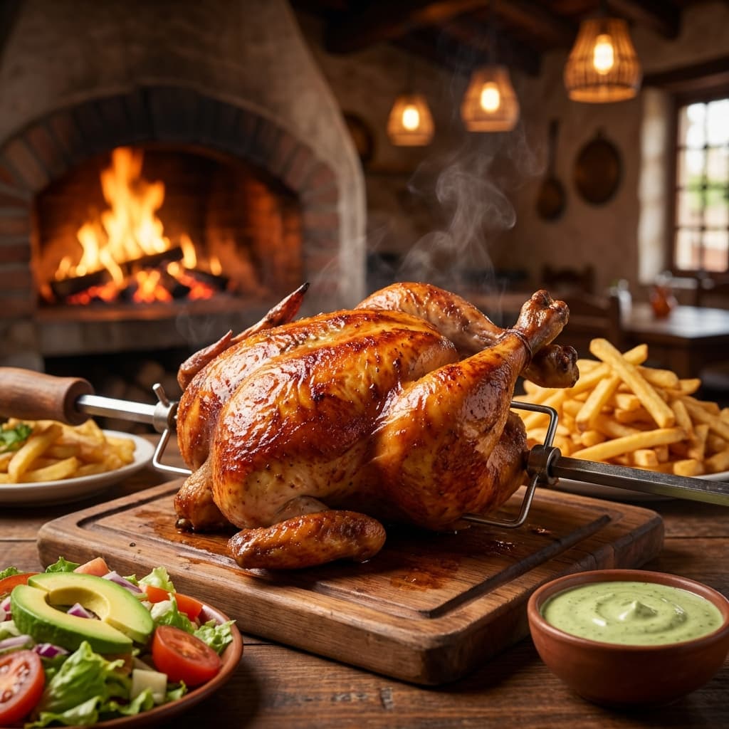 Pollo a la Brasa - Signature Peruvian rotisserie chicken
